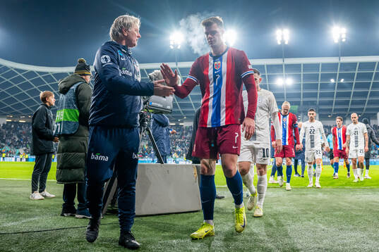 Kent Bergersen, assistant coach of Norway, and Alexander