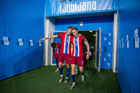 Sander Berge and Torbjørn Lysaker Heggem of Norway at