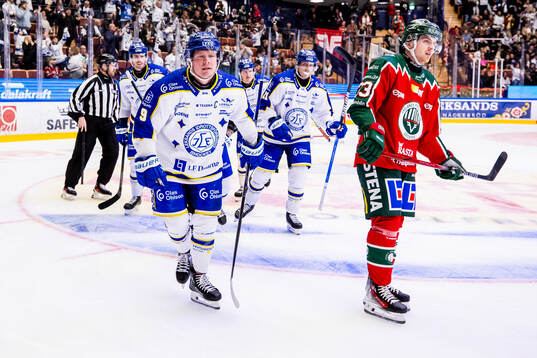 Leksands Patrik Zackrisson jubel