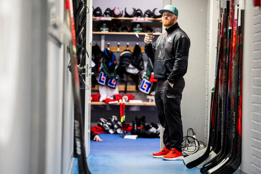 Frölundas materialförvaltare Andy Fagerström