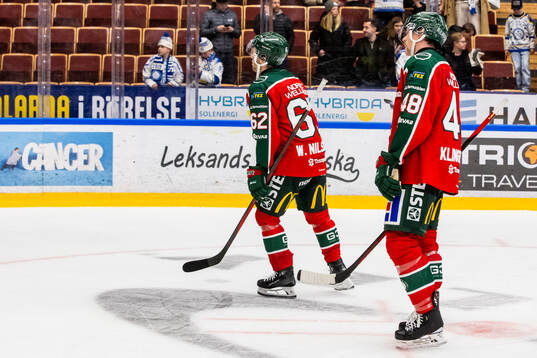 Frölundas Wiktor Nilsson och +ff48 deppar