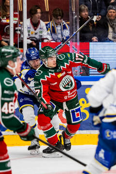 Leksands Patrik Norén och Frölundas Isac Born