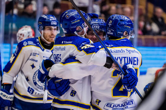 Leksands Patrik Zackrisson jublar