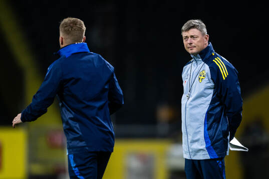 Assistant coach Sebastian Larsson and head coach Jon Dahl