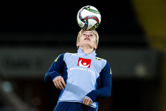 Lucas Bergvall of the Swedish men's football national team