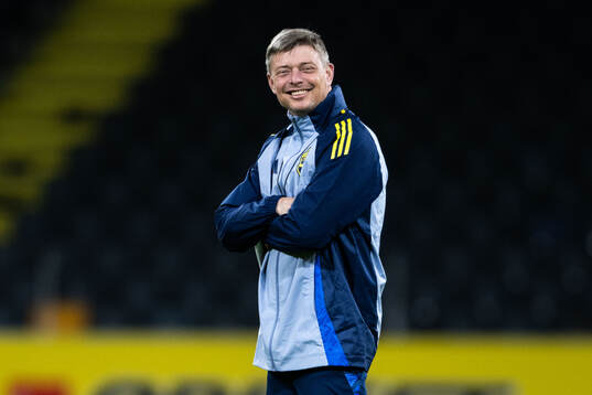 Head coach Jon Dahl Tomasson of the Swedish men's football