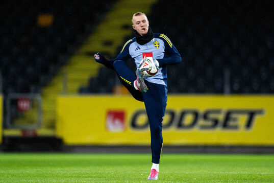 Isac Lidberg of the Swedish men's football national team at