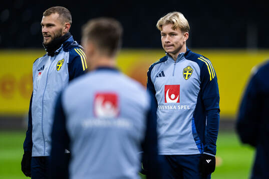 Jesper Karlström and Daniel Svensson of the Swedish men's