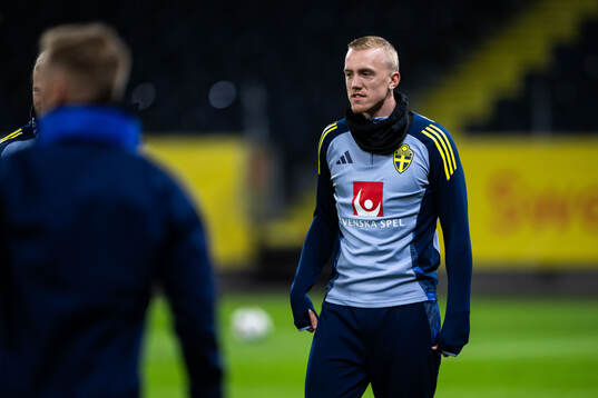 Isac Lidberg of the Swedish men's football national team at