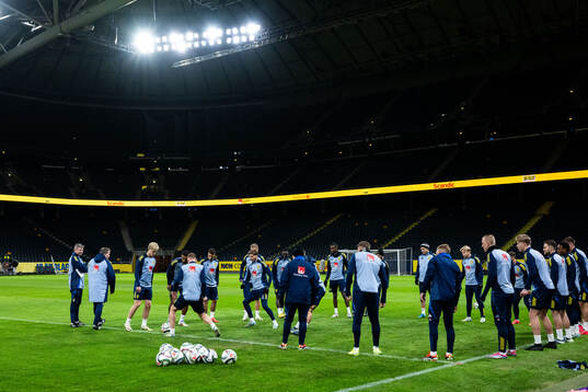 Players of the Swedish men's football national team at a