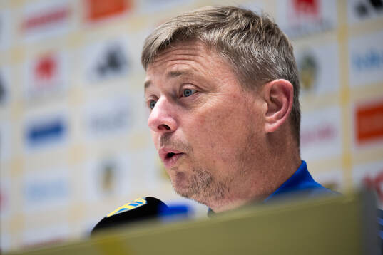 Head coach Jon Dahl Tomasson of the Swedish men's national