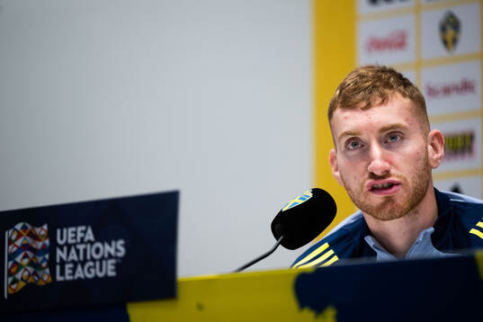Dejan Kulusevski of the Swedish men's national football team