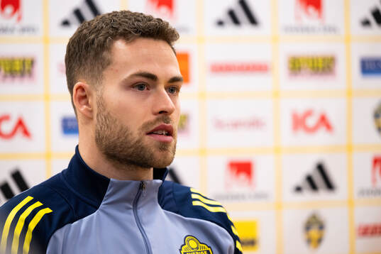 Gabriel Gudmundsson of the Swedish men's national football