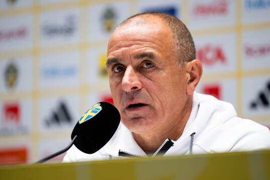Head coach Francesco Calzona of the Slovakian men's