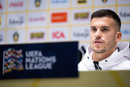 Laszlo Benes of the Slovakian men's national football team