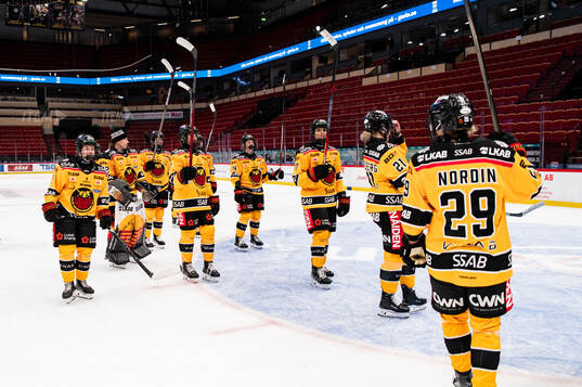 Luleås spelare jublar