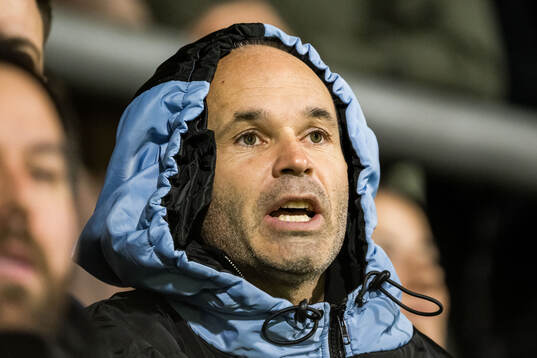 Club owner Andrés Iniesta of FC Helsingør