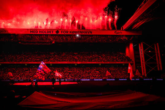 Fireworks at Parken Stadium
