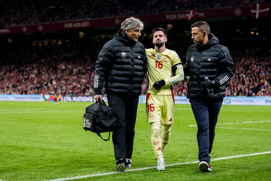 Alex Baena of Spain injured