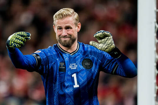 Kasper Schmeichel of Denmark