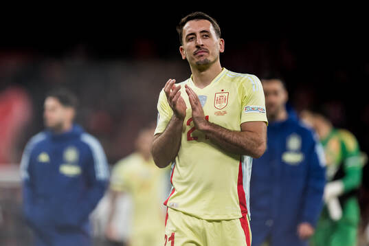Mikel Oyarzabal of Spain celebrates