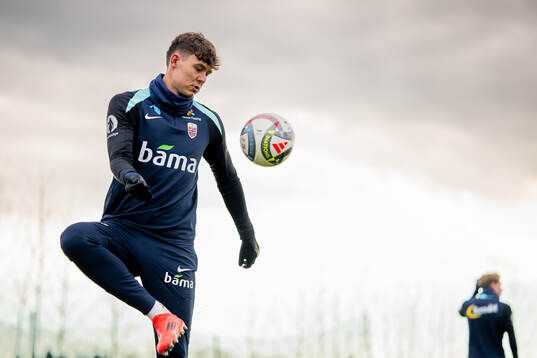 Jørgen Strand Larsen of the Norwegian national football