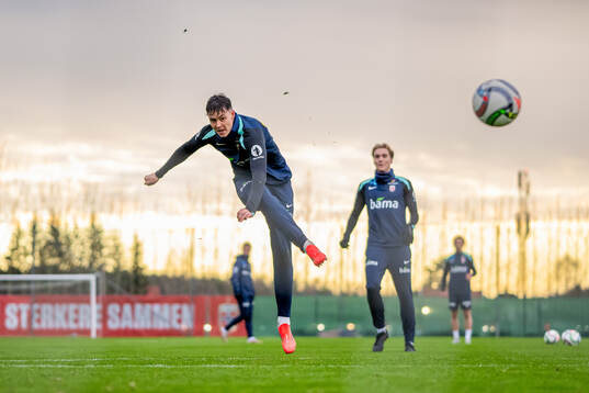 Jørgen Strand Larsen of the Norwegian national football