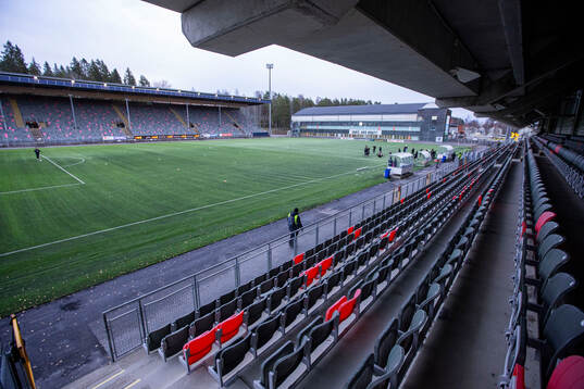 Interiör av Umeå energi arena