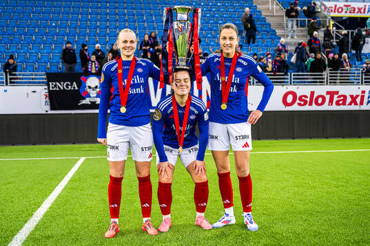 Karina Sævik, Olaug Tvedten and Emma Stølen Godø of