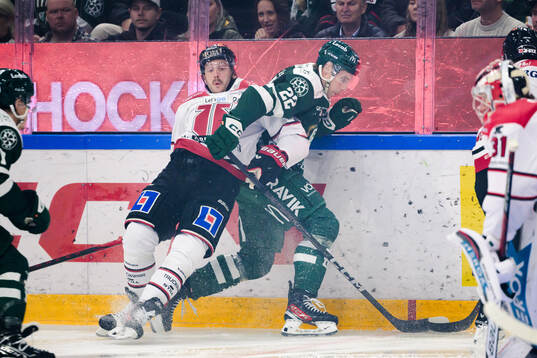 Örebros Robin Norell och Färjestads Per Åslund
