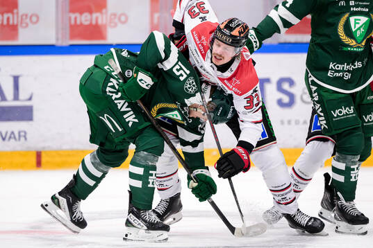 Färjestads Jack Berglund och Örebros Christopher