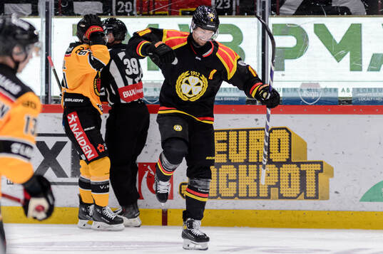 Brynäs Anton Rödin jublar