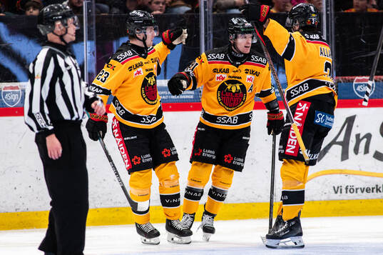 Luleås Jesper Sellgren, Brian O'neil och Frederic Allard