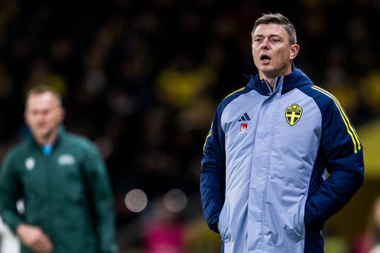 Head coach Jon Dahl Tomasson of Sweden