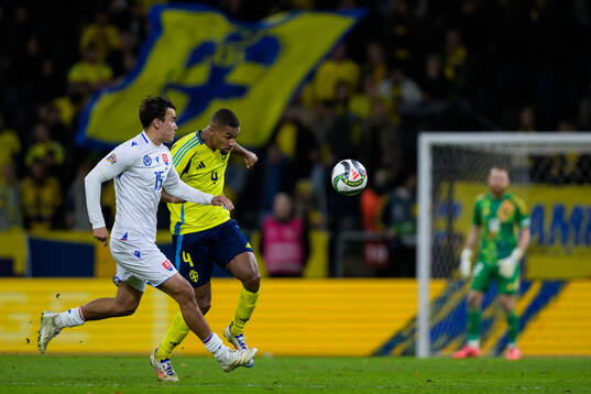 David Strelec of Slovakia and Isak Hien of Sweden