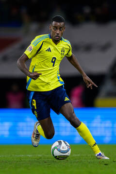 Alexander Isak of Sweden
