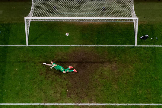 Goalkeeper Viktor Johansson of Sweden looks dejected