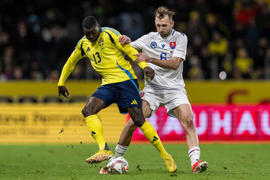 Ken Sema of Sweden and Norbert Gyömber of Slovakia