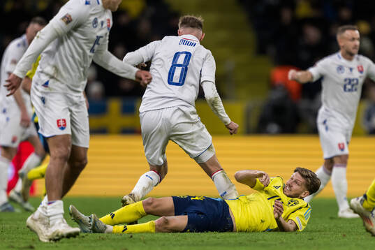 Ondrej Duda of Slovakia and Anton Salétros of Sweden