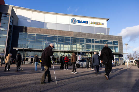 Exteriör vy av Saab Arena