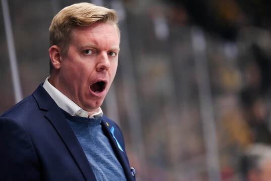 HV71s tränare Anton Blomqvist