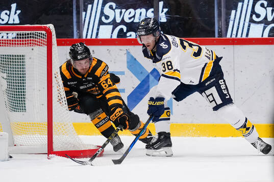 Skellefteås Jonathan Pudas och HV71s Olle Alsing