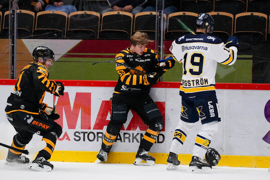 Skellefteås Zeb Forsfjäll och HV71s Henrik Borgström