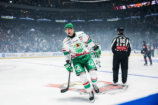Rögles Albin Sundsvik jublar