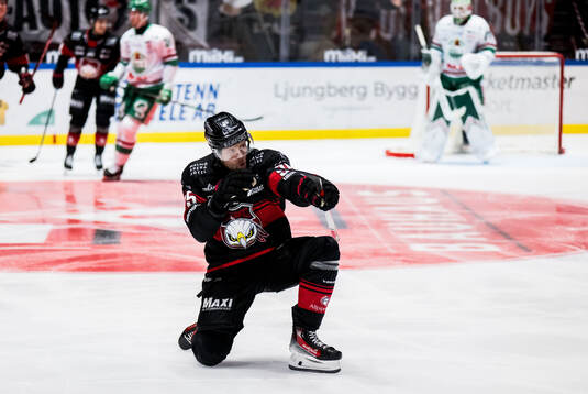 Malmö Redhawks Carl Persson jublar