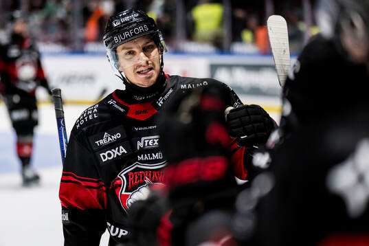 Malmö Redhawks Nikola Pasic jublar