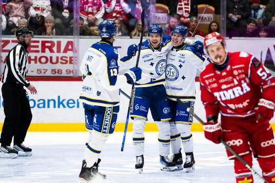 Leksands Dennis Altörn jublar