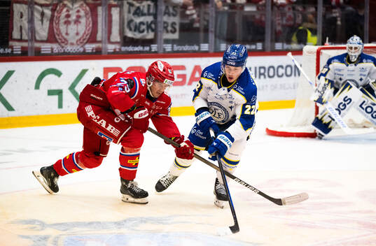 Timrås Filip Hållander och Leksands Lukas Vejdemo