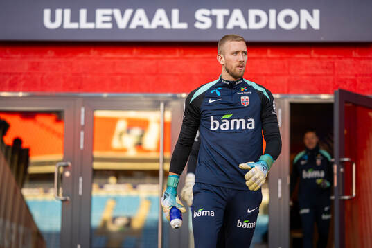 Goalkeeper Egil Selvik of the Norwegian national football