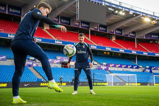 Felix Horn Myhre and Lasse Berg Johnsen of the Norwegian